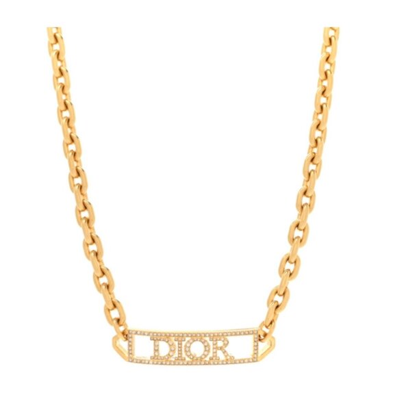 Dior Metal Crystal Dio(r)evolution Choker Necklace - Picture 1 of 5
